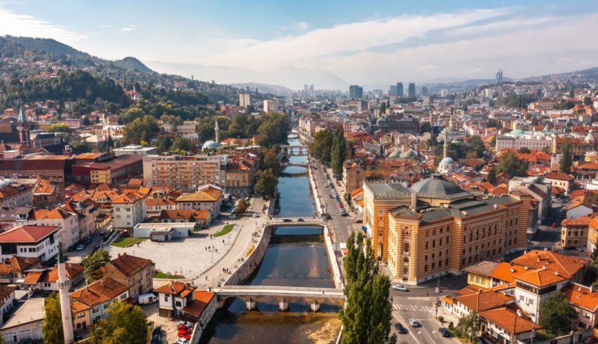 Panoramic views of Sarajevo