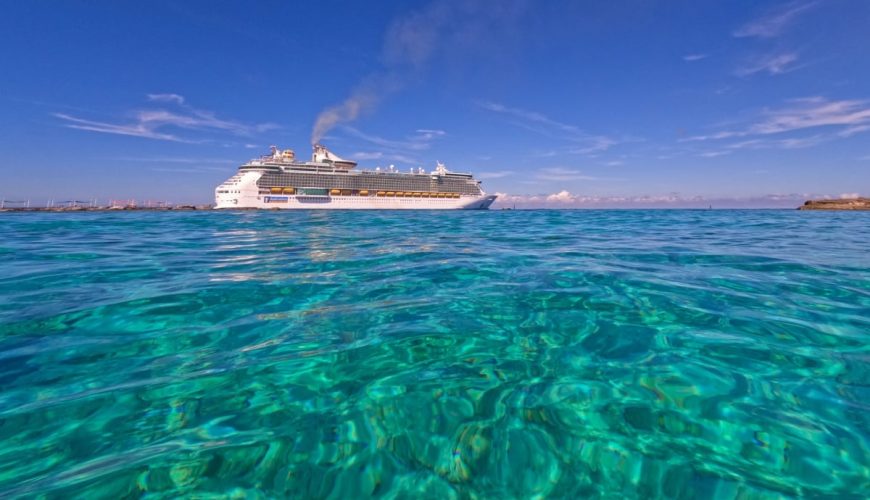 Royal Caribbean cruise ship in the Bahamas