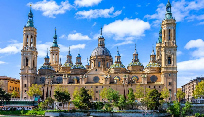 Historic Basilica In Zaragoza, Spain