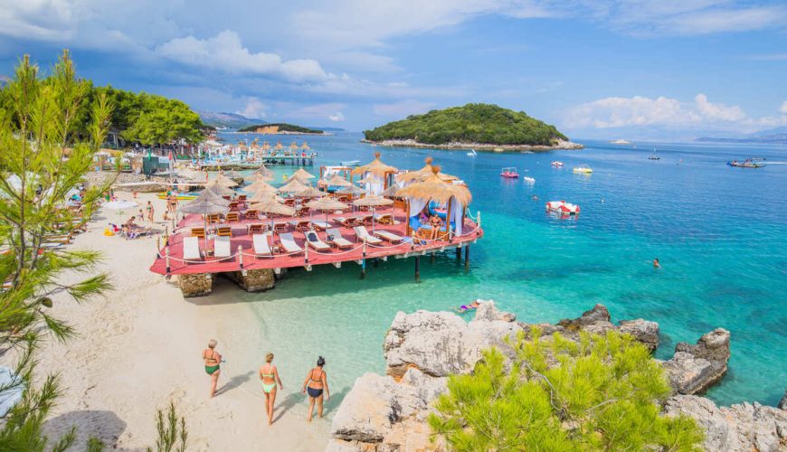 Panoramic View Of A Beach In Ksamil, Albania